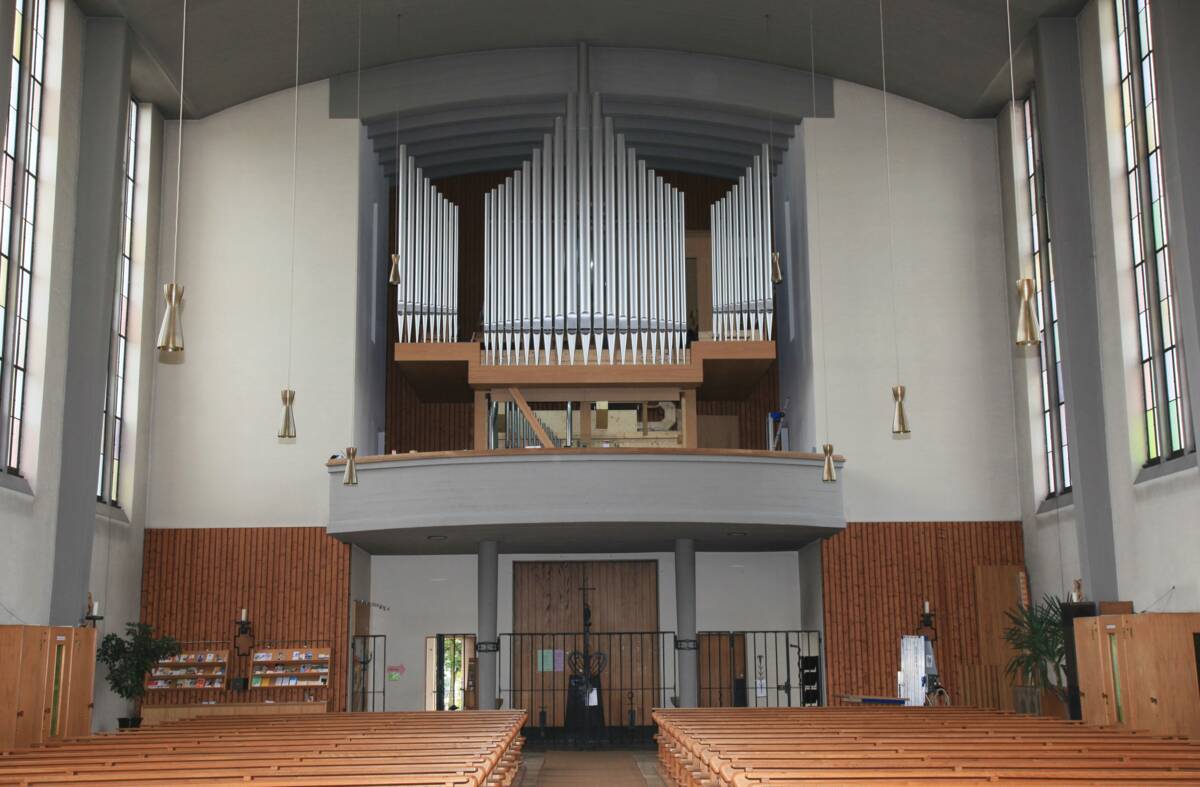 Orgel, Innenansicht St. Bernhard