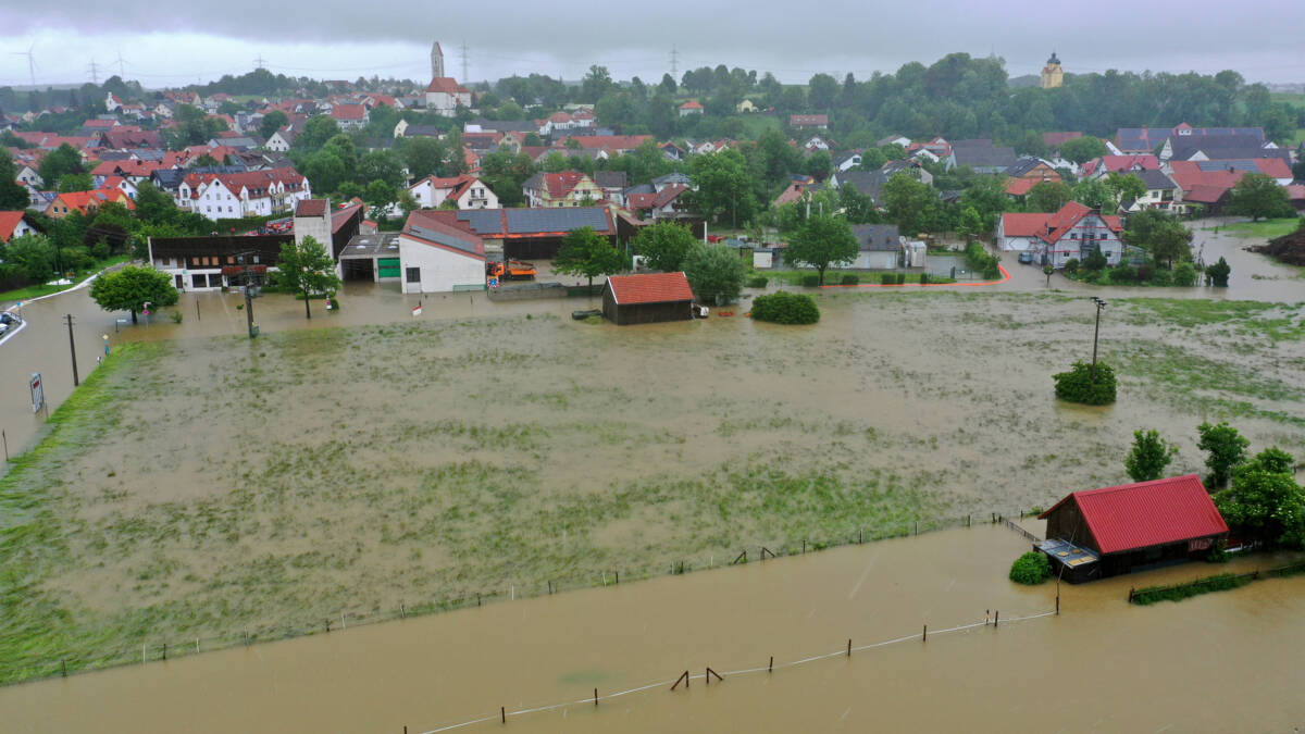 Bild Hochwasser in Kissing