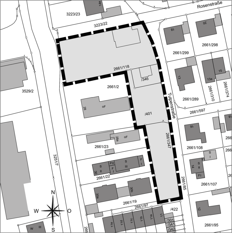Umgriff Einfacher Bebauungsplan Nr. 61 „Tulpenstraße“