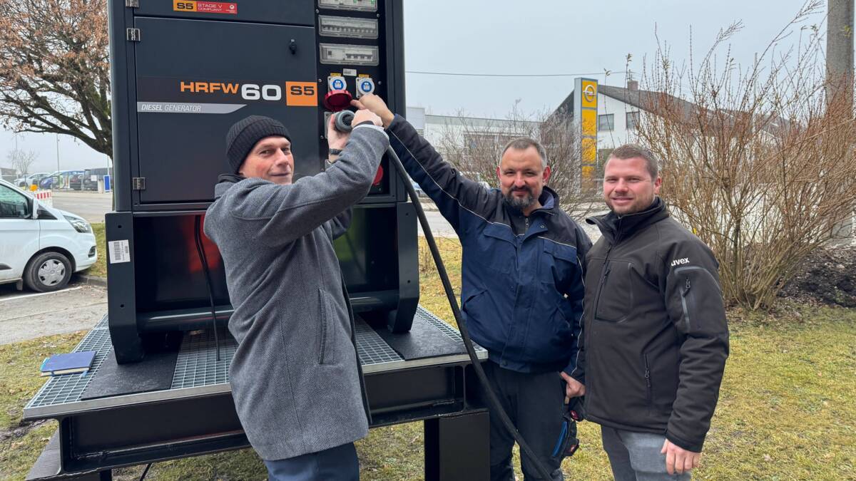 Bild Testlauf Notstromaggregat 